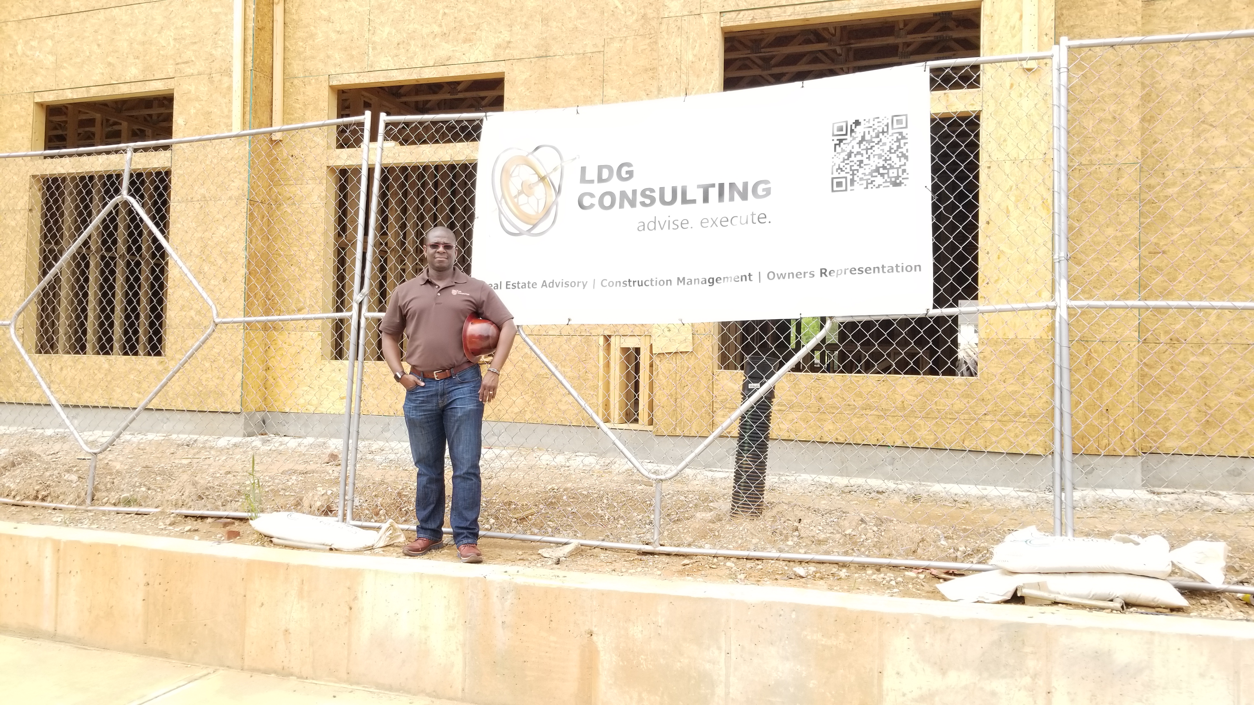 ldg ceo alrich lynch at scholars landing construction site